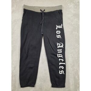 Juicy Couture Sweatpants Women S Black Los Angeles Graphic Striped *Read